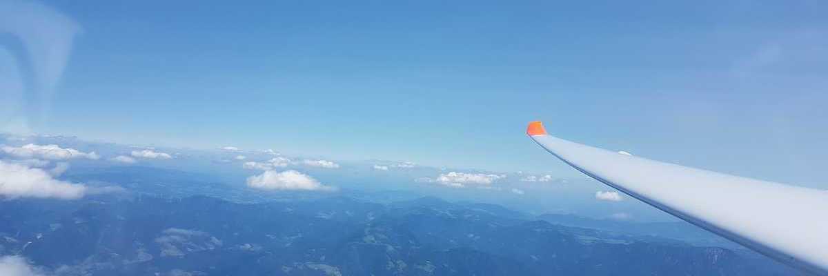 Flugwegposition um 13:15:50: Aufgenommen in der Nähe von Gemeinde St. Lorenzen im Mürztal, St. Lorenzen im Mürztal, Österreich in 3081 Meter